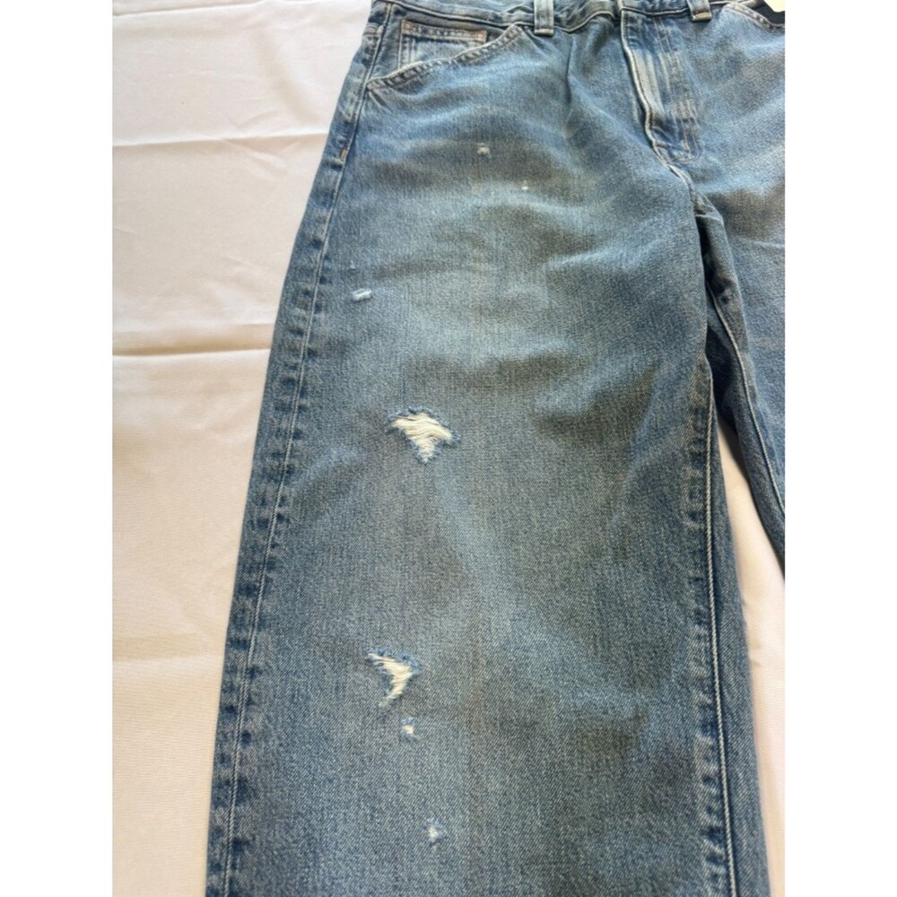 Madewell The Balloon Jean Medium Wash Dobins Distressed Size 29 - Picture 11 of 13